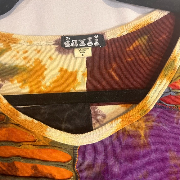 Grateful Dead lightning bolt mini long sleeve dress bohemian music concert - Picture 3 of 5